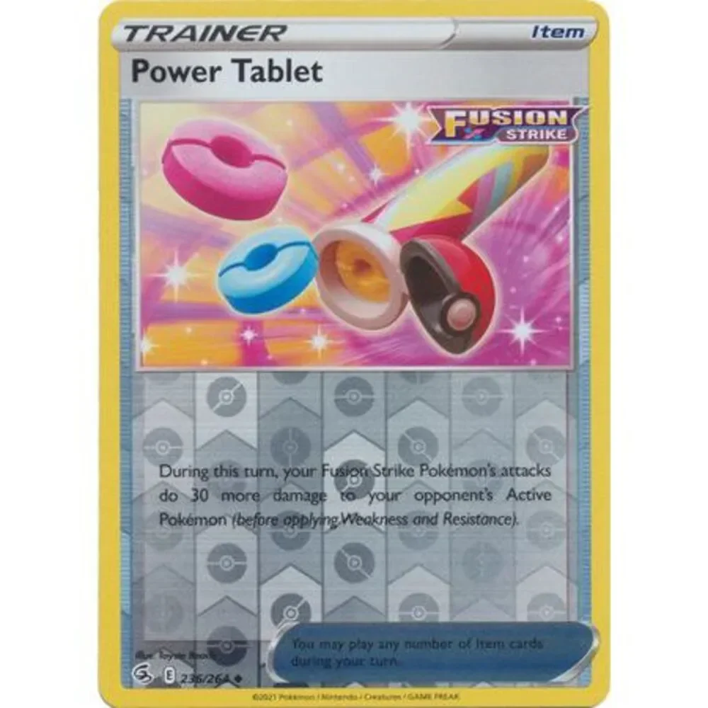 Sword and Shield Fusion Strike Reverse Holo 236 Power Tablet
